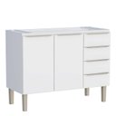 Ver imagem 1 de Gabinete de Aço para Pia 120cm 2 Portas 4 Gavetas Flora Cozimax Branco