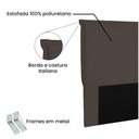 Ver imagem 4 de Cabeceira Garden Cama Box Solteiro 90Cm Café