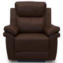Ver imagem 3 de Poltrona do Papai Retrátil Reclinável Elétrica Imperial L06 Couro Marrom Escuro - Lyam Decor