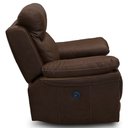 Ver imagem 5 de Poltrona do Papai Retrátil Reclinável Elétrica Imperial L06 Couro Marrom Escuro - Lyam Decor