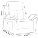 Ver imagem 7 de Poltrona do Papai Retrátil Reclinável Elétrica Imperial L06 Couro Marrom Escuro - Lyam Decor