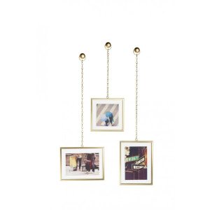 Porta-retrato Fotochain Fosco Dourado - Umbra