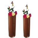 Ver imagem 1 de Vaso de Chão Decorativo Grande Torre -:marrom/kit com 2 - 70x20cm e 60x20cm