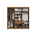 Ver imagem 4 de Guarda Roupa Casal 6 Portas c/Esp ARM013 Canela Kappesberg
