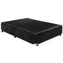 Ver imagem 5 de Cama Box Baú Queen: Colchão Anatômico Polar D28 / Ep Orthoface + Base Crc Suede Black(158x198)