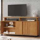 Ver imagem 2 de Rack Bancada para TV 50 pol 1 Porta 136 cm Maxx Cedro Rudk