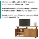 Ver imagem 5 de Rack Bancada para TV 50 pol 1 Porta 136 cm Maxx Cedro Rudk