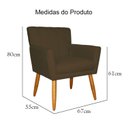 Ver mais imagens de Kit 02 Poltrona Cecília em Suede Escritório Recepção