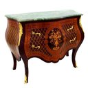 Ver imagem 1 de Cômoda Hall Roupeiro Frances Marchetado Florais Artesanal