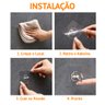 Kit 4x Ganchos Adesivo Sem Furo Parede Multiuso Transparente Banheiro Quarto Cozinha - 8