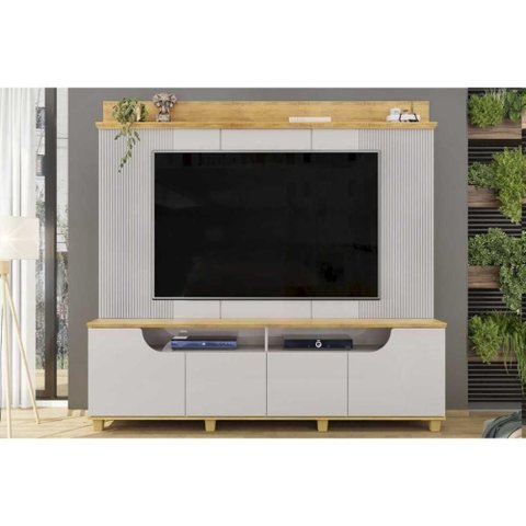 Rack com Painel para TV Gama até 75" 199cm MDF MDP Bali