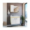 Ver imagem 4 de Armario Banheiro 60cm Tirare Suspenso Br -rv Kit Gaam