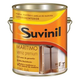 Suvinil Verniz Maritimo Fosco Madeira Protegida 3,6 Litros 3,6 Litros - 1 Suvinil Verniz Maritimo Fosco Madeira Protegida 3,6 Litros 3,6 Litros - 1