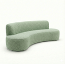 Ver imagem 2 de Sofá Orgânico Mônaco Dekorien Bouclé Verde 180cm
