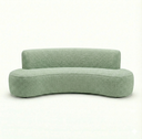 Ver imagem 3 de Sofá Orgânico Mônaco Dekorien Bouclé Verde 180cm