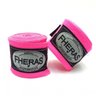 Kit Muay Thai Fheras Luva Caneleira Bolsa Bandagem Bucal 10oz Rosa - 3