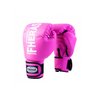 Kit Muay Thai Fheras Luva Caneleira Bolsa Bandagem Bucal 10oz Rosa - 2