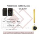 Ver imagem 5 de Mesa de Centro Sala Orgânica Paris Média Cor Preto Demoglass