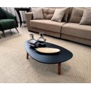 Ver imagem 3 de Mesa de Centro Sala Orgânica Paris Média Cor Preto Demoglass