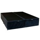 Ver imagem 5 de Cama Box Baú Casal Bipartido Suede Mega Cama Preto