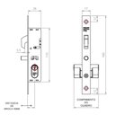 Ver imagem 3 de Fechadura Bico de Papagaio 6115/50 para Porta de Correr 15mm Suprema Espelho Design Cromado 3f