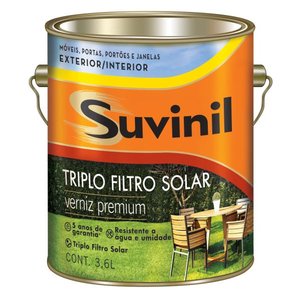 Suvinil Verniz Triplo Filtro Solar Brilhante 3,6 Litros