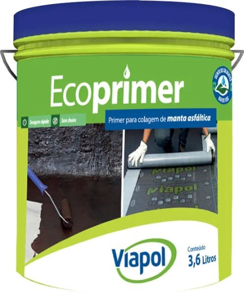 Ecoprimer Asfáltico 3,6 litros - Preto Preto