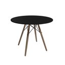 Ver imagem 2 de Kit Mesa Jantar Eames Eiffel 80cm + 4 Cadeiras Eames Eiffel - Preta