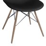 Kit Mesa Jantar Eames Eiffel 80cm + 4 Cadeiras Eames Eiffel - Preta - 4