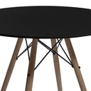 Ver imagem 3 de Kit Mesa Jantar Eames Eiffel 80cm + 4 Cadeiras Eames Eiffel - Preta