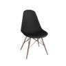 Kit Mesa Jantar Eames Eiffel 80cm + 4 Cadeiras Eames Eiffel - Preta - 5