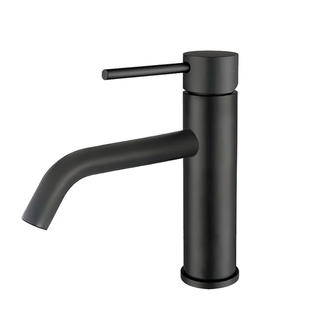 Torneira de Água Fria Bica Baixa para Banheiro - Black Matte - Dp9101 Drop Metais