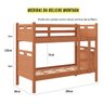 Beliche com Cama Auxiliar Jaspe Treliche Mdf Cor:nature - 4