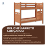 Beliche com Cama Auxiliar Jaspe Treliche Mdf Cor:nature - 2