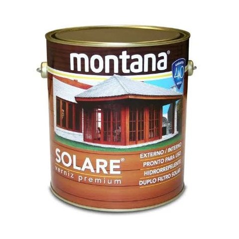 Verniz Premium Solare Brilhante Montana 3,6 litros Transparente