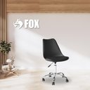 Ver imagem 2 de Cadeira de Escritório Secretária Fox Base Giratória Preta F032