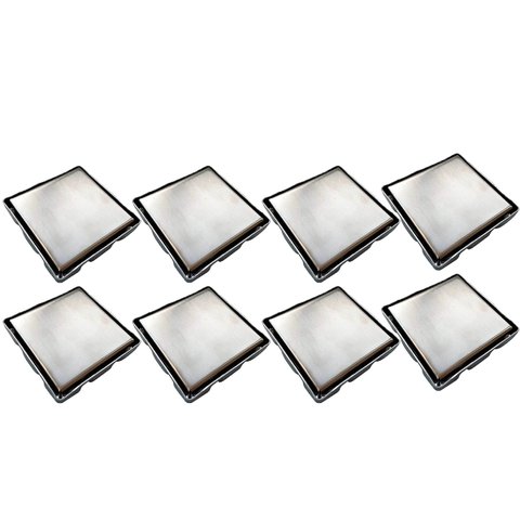 Ralo Oculto Invisivel Inox 15X15 Anti Odor Kit 8 Uni Box Banheiro Cozinha Lavabo Varanda Lavanderia 