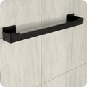 Ver imagem 4 de Porta Toalha de Banho Adesivo Autocolante Parede Preto Elg