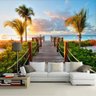Papel de Parede 3D Praias 0009 - Adesivo Paisagem - 1