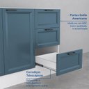 Ver imagem 5 de Cozinha Compacta Planejada 3 Peças 2 Balcões 1 Tampo Soho CabeCasa MadeiraOriginals Azul/Branco