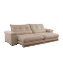Ver imagem 2 de Sofá Dubai Linho 02 Módulos de 100 Cm B25 Cm Meu Sofá Online A226 Linho Bege