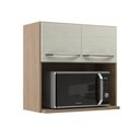 Ver imagem 3 de Armário Aéreo Modulado para Microondas Fidelitá Paris 70cm 2 Portas
