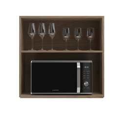 Armário Aéreo Modulado para Microondas Fidelitá Paris 70cm 2 Portas - 2 Armário Aéreo Modulado para Microondas Fidelitá Paris 70cm 2 Portas - 2