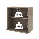 Ver imagem 5 de Armário Aéreo Modulado para Microondas Fidelitá Paris 70cm 2 Portas