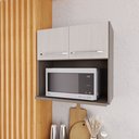 Ver imagem 1 de Armário Aéreo Modulado para Microondas Fidelitá Paris 70cm 2 Portas