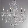 Lustre De Cristal Legítimo K9 6 Braços Cor: Transparente (1204-6 TP) - 1