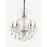 Lustre De Cristal Legítimo K9 6 Braços Cor: Transparente (1204-6 TP) - 2