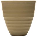 Ver imagem 2 de Vaso para Flores Cachepot Névoa Bege Plástico Lyor 15x7cm Decorativo Jardim