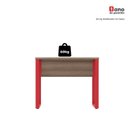 Ver mais imagens de Escrivaninha Mesa Escritório PE25 90cm Walnut e Vermelho Cinza