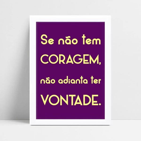Quadro com moldura frase sala 001 | MadeiraMadeira